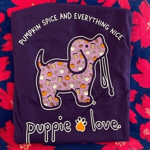 NWT Pumpkin Spice Puppie Love Tee
